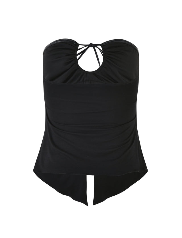 KAROLINA JERSEY TOP - BLACK