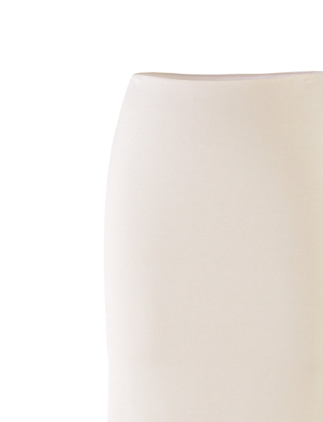 KAROLINA JERSEY SKIRT - WHITE : OFF WHITE : IVORY