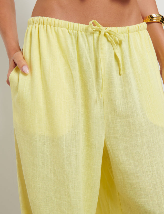 LAINEY PANT - YELLOW : LEMON