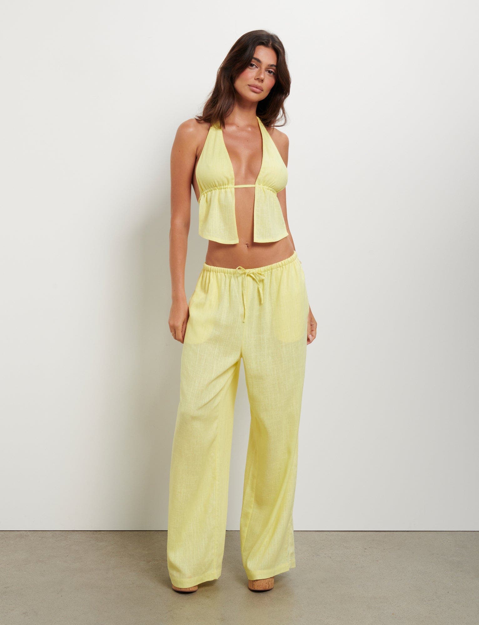 LAINEY PANT - YELLOW : LEMON