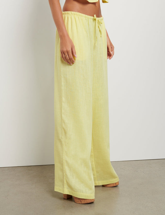 LAINEY PANT - YELLOW : LEMON