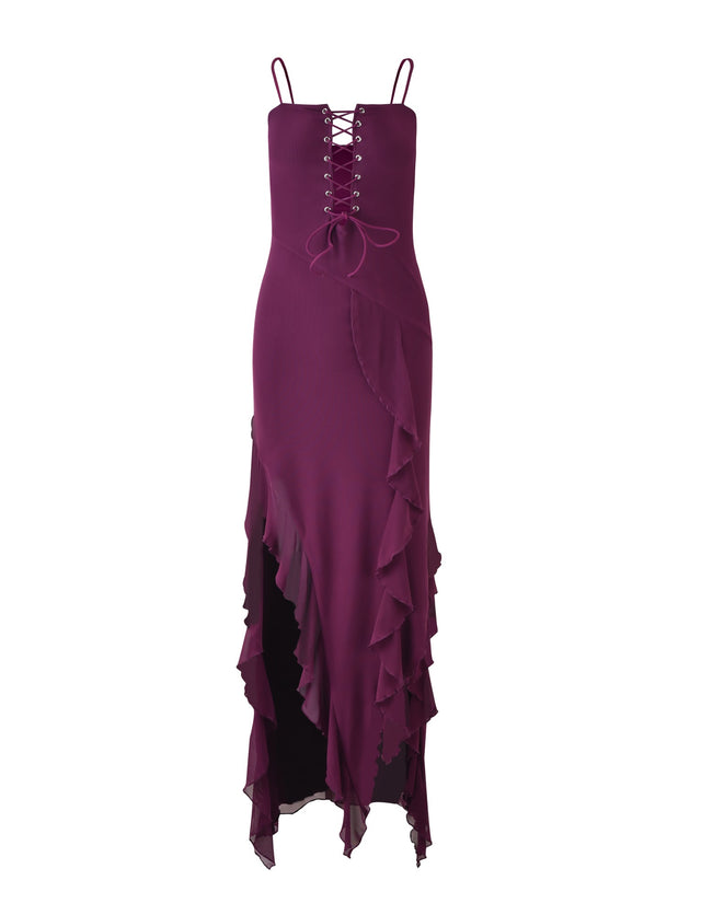 CHAYA DRESS - PURPLE : DEEP PURPLE