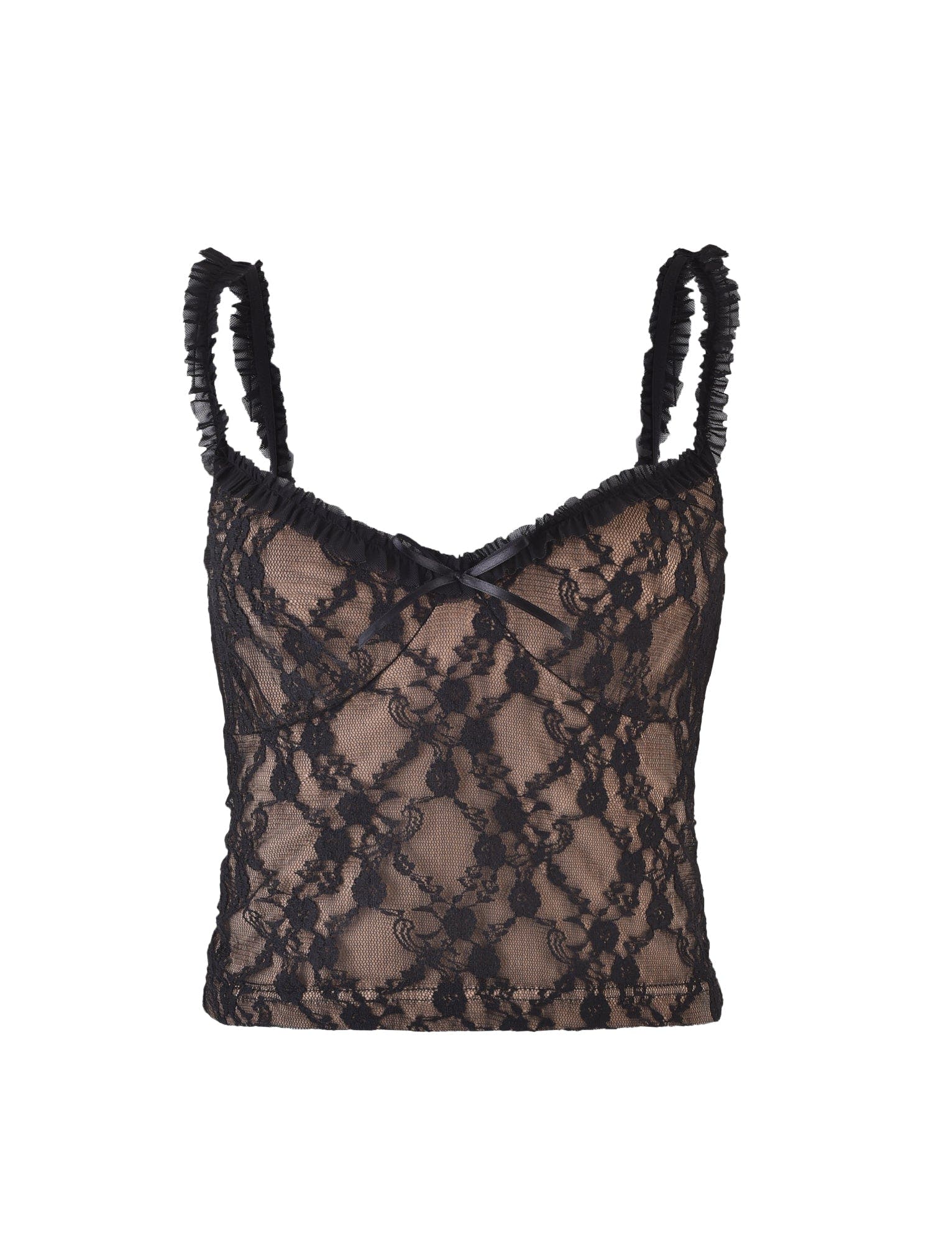 DEJA TOP - BLACK : LACE