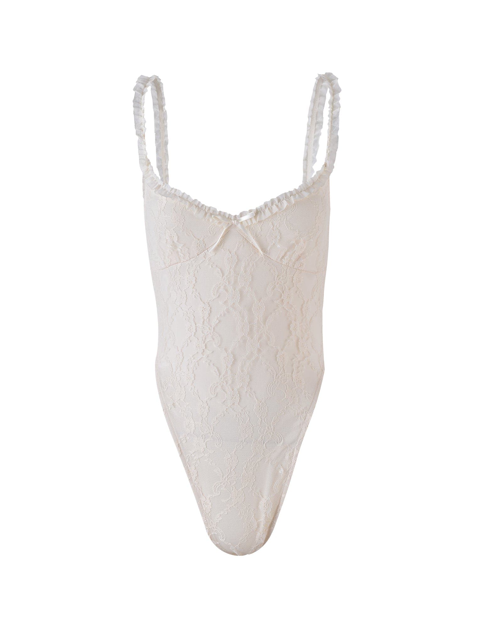 DEJA BODYSUIT - BEIGE : CHAMPAGNE : CHAMPAGNE LACE