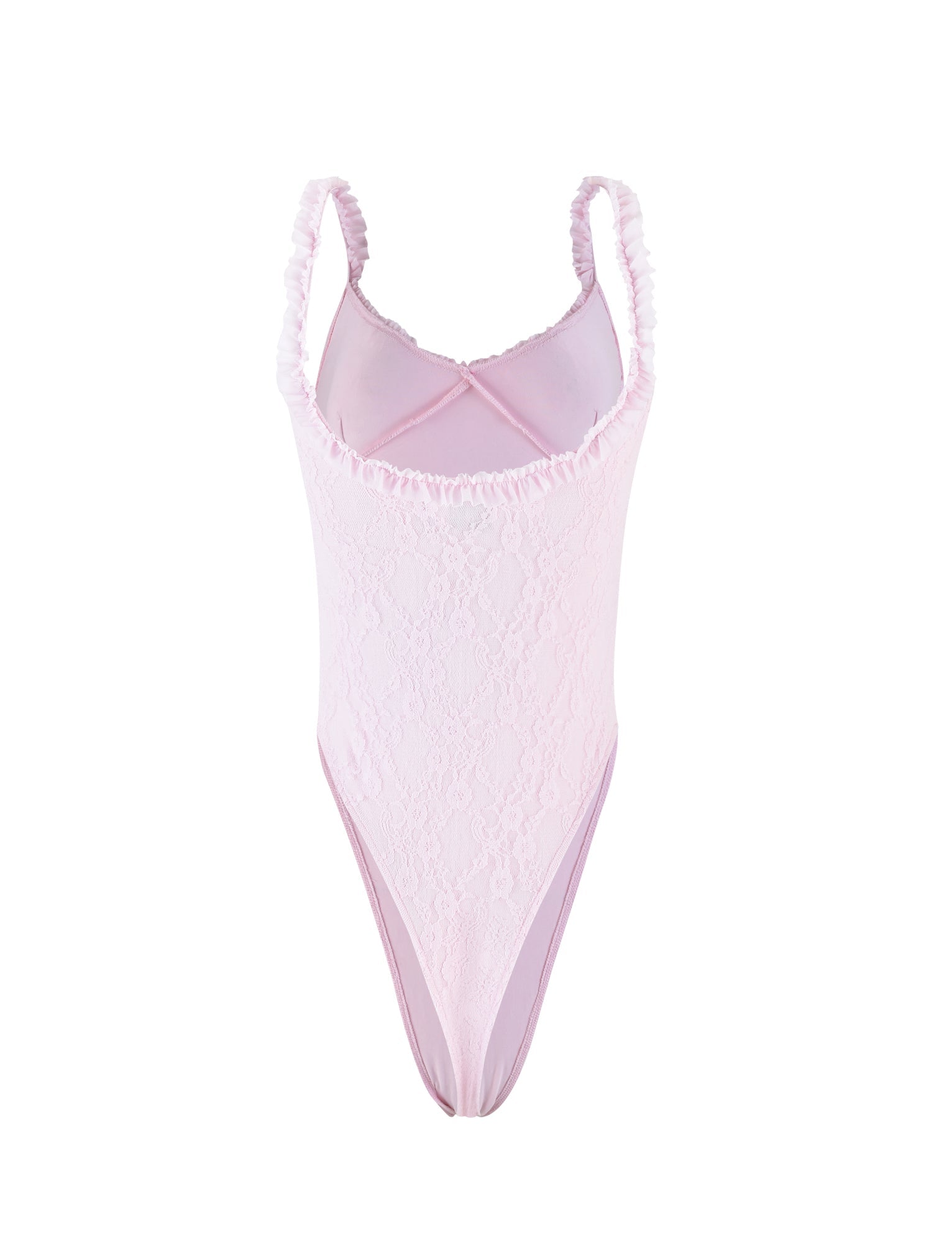 Buy Cotton On Body Seamless Bodysuit With Lace Trim in Pink Jelly 2024  Online