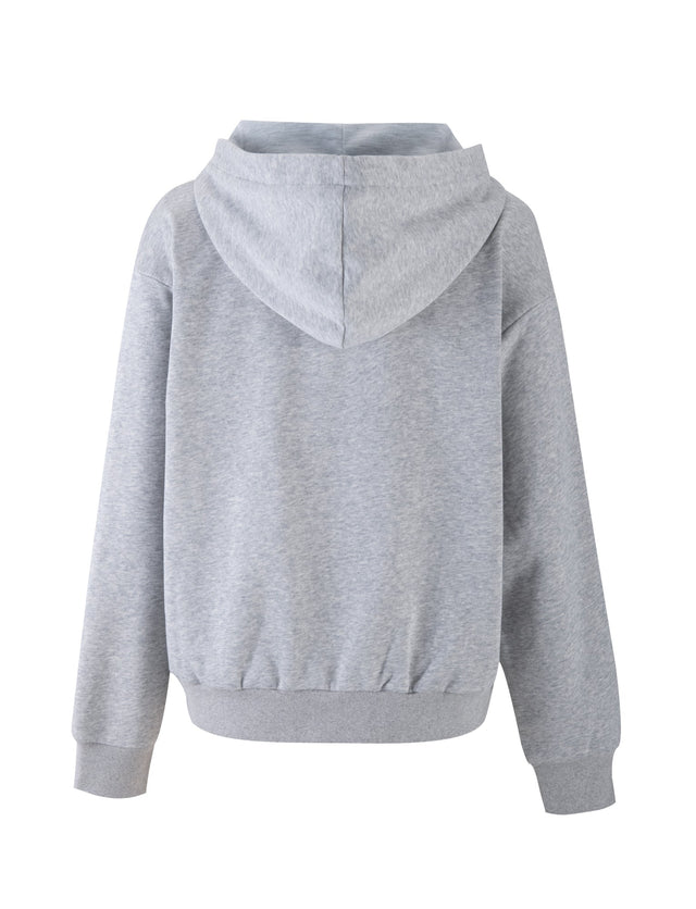 ALISH HOODIE - GREY : GREY MARLE