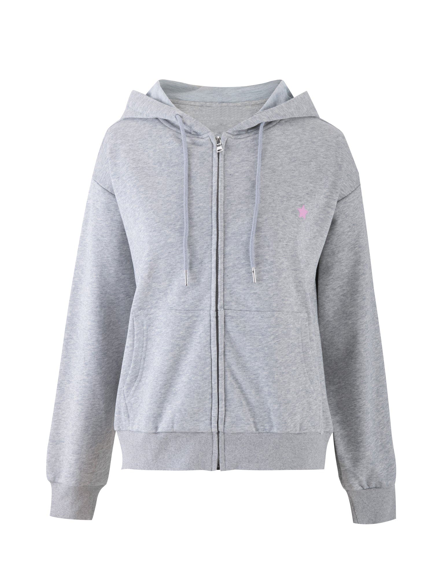 ALISH HOODIE - GREY : GREY MARLE