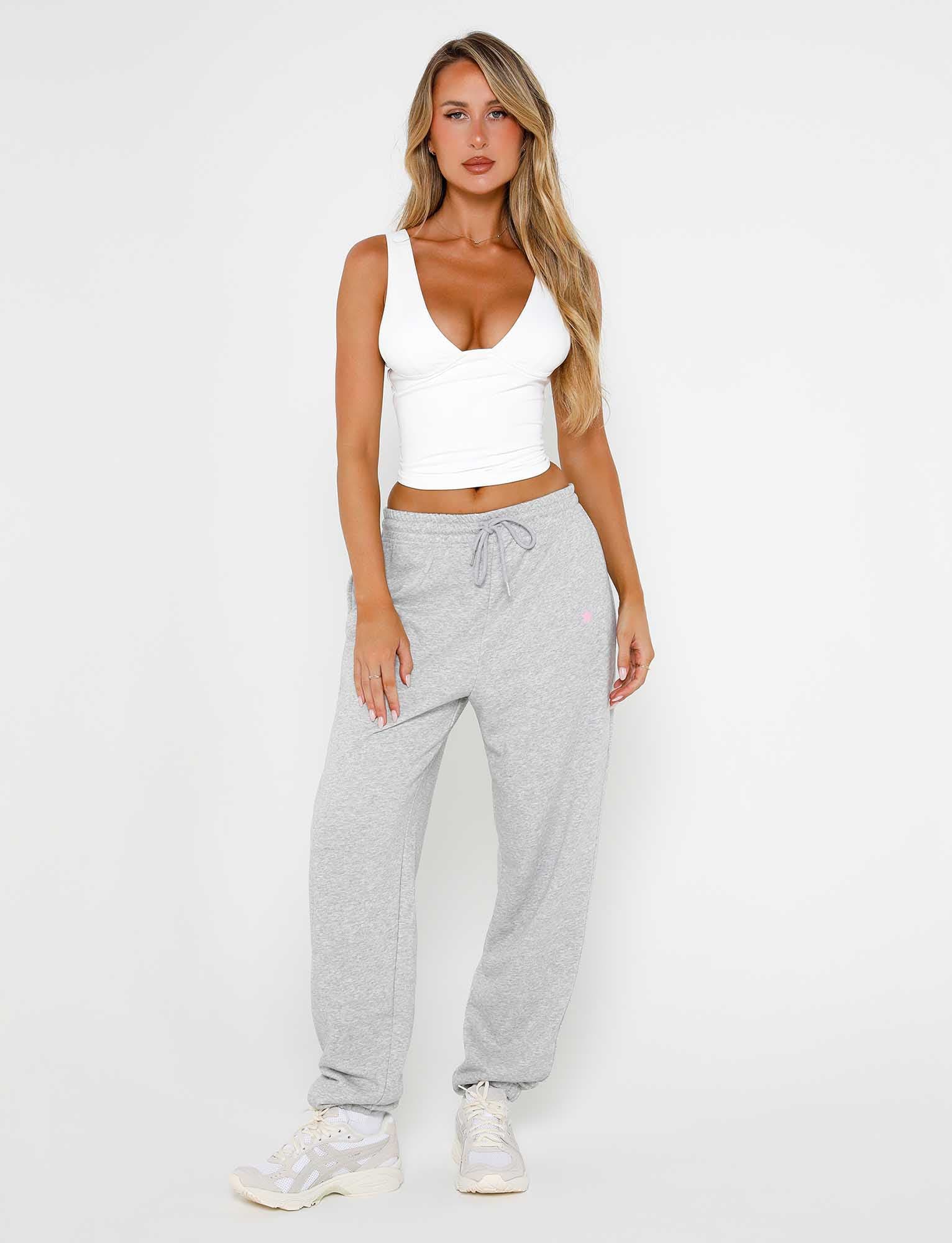 ALISH PANT - GREY : GREY MARLE