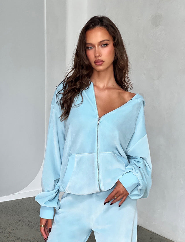 ERICKA HOODIE - BLUE : BABY BLUE