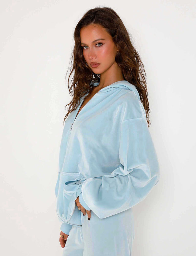 ERICKA HOODIE - BLUE : BABY BLUE