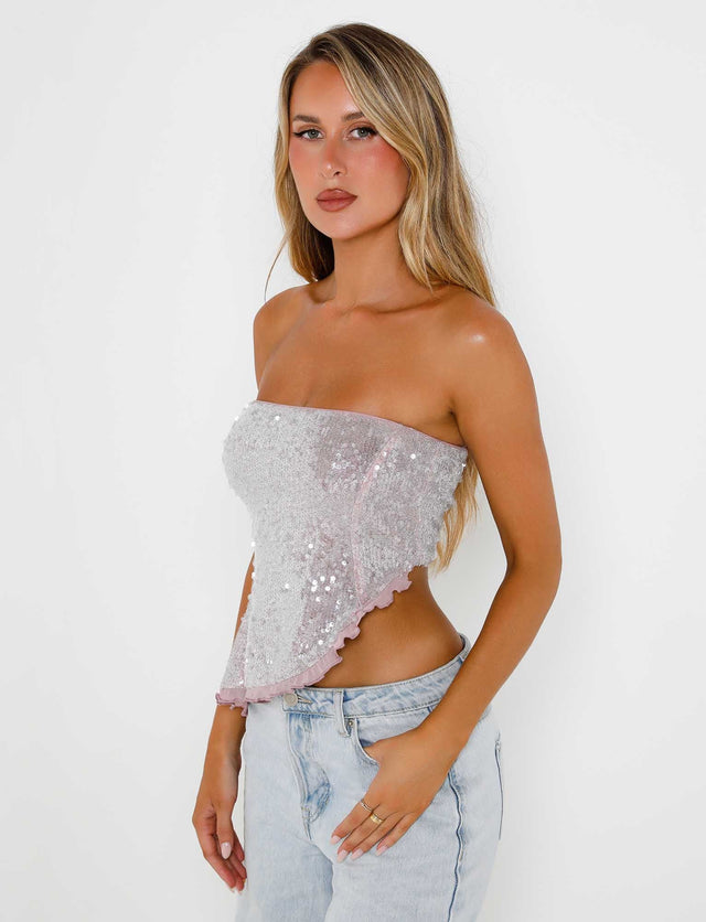 OPALINE TOP - PINK : BLUSH : BLUSH SPARKLE