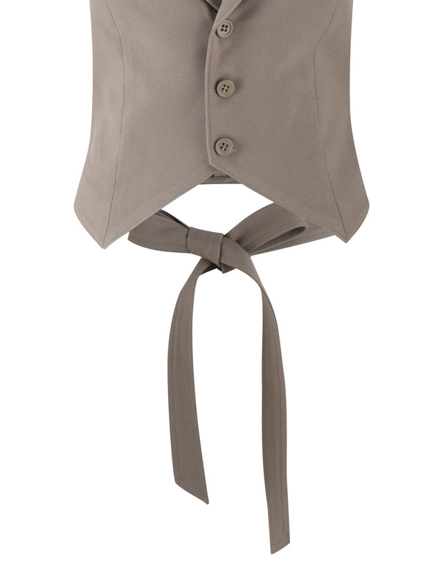 MARJORIE VEST - GREEN : MOSS GREEN : KHAKI