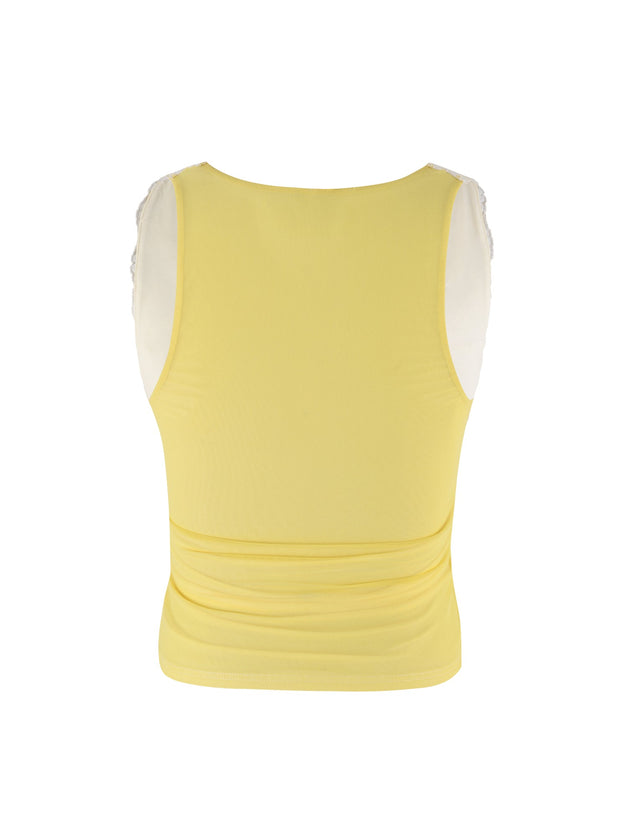 EMBERLY TOP - YELLOW : LEMON