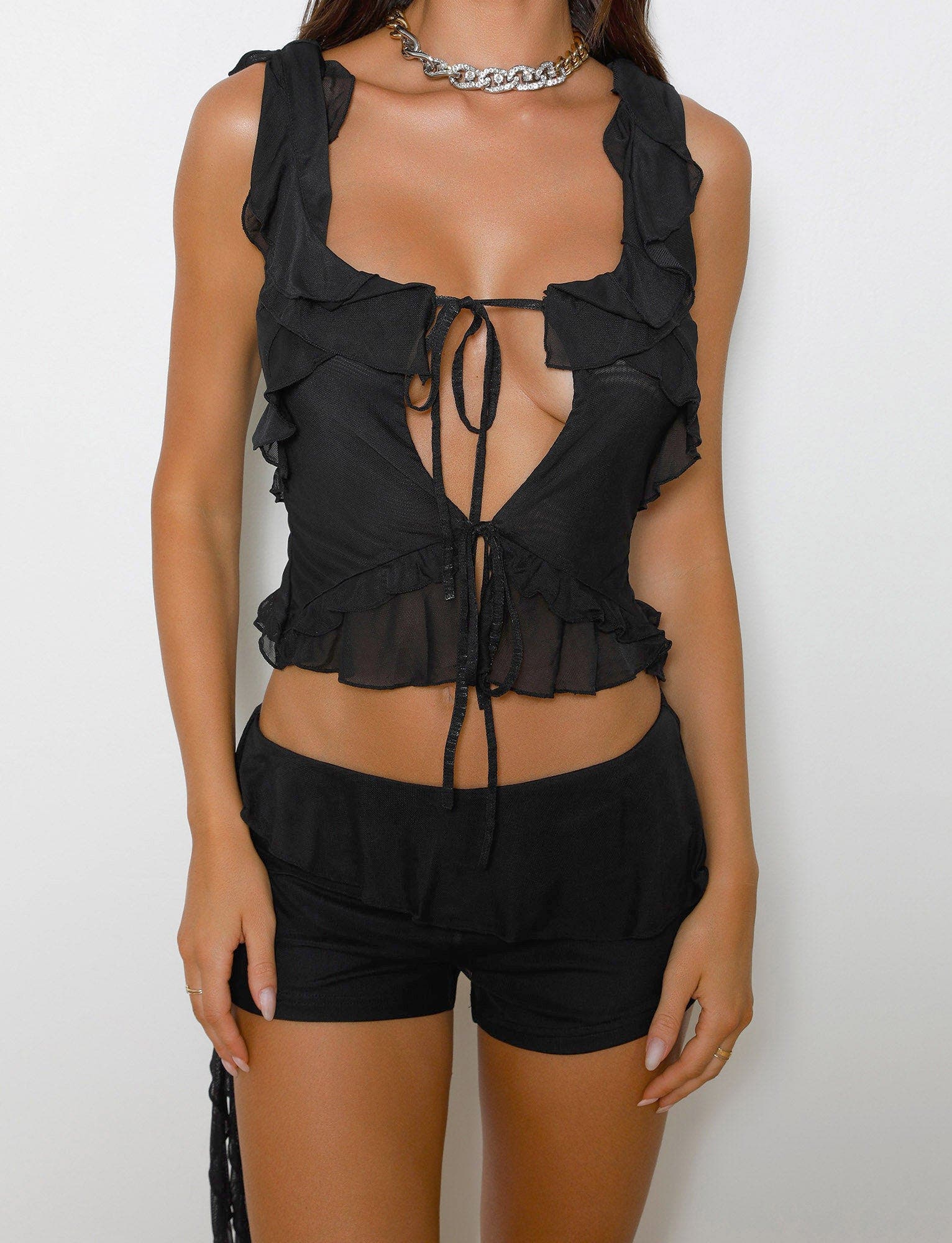 ANISHA TOP - BLACK