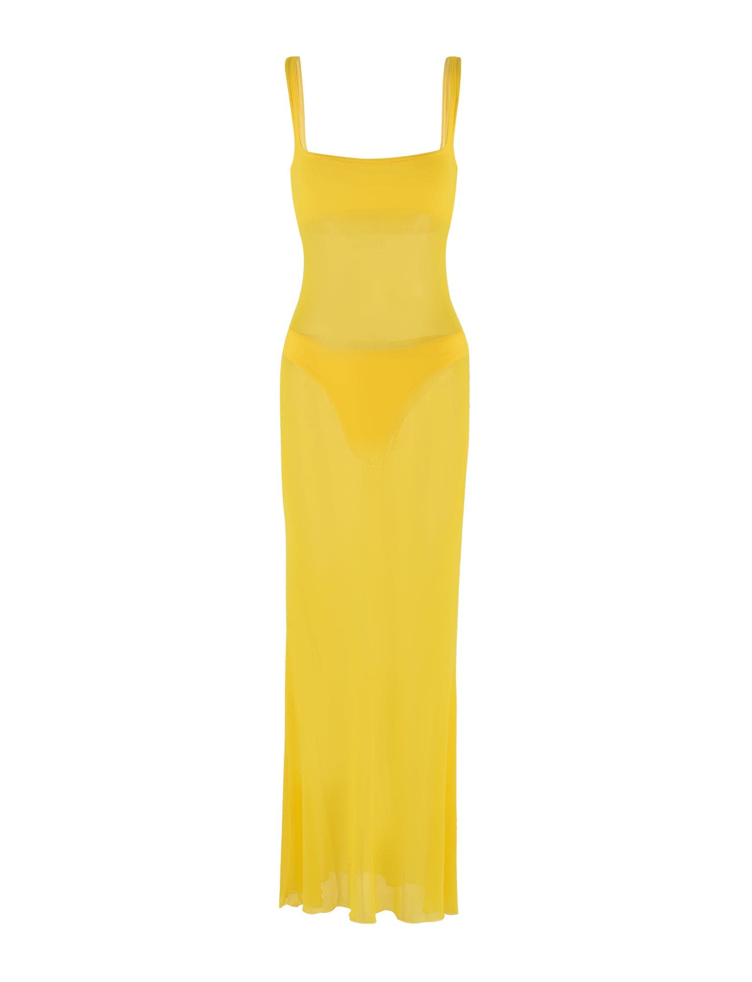 SAMIR DRESS - YELLOW : NEON YELLOW : BRIGHT YELLOW