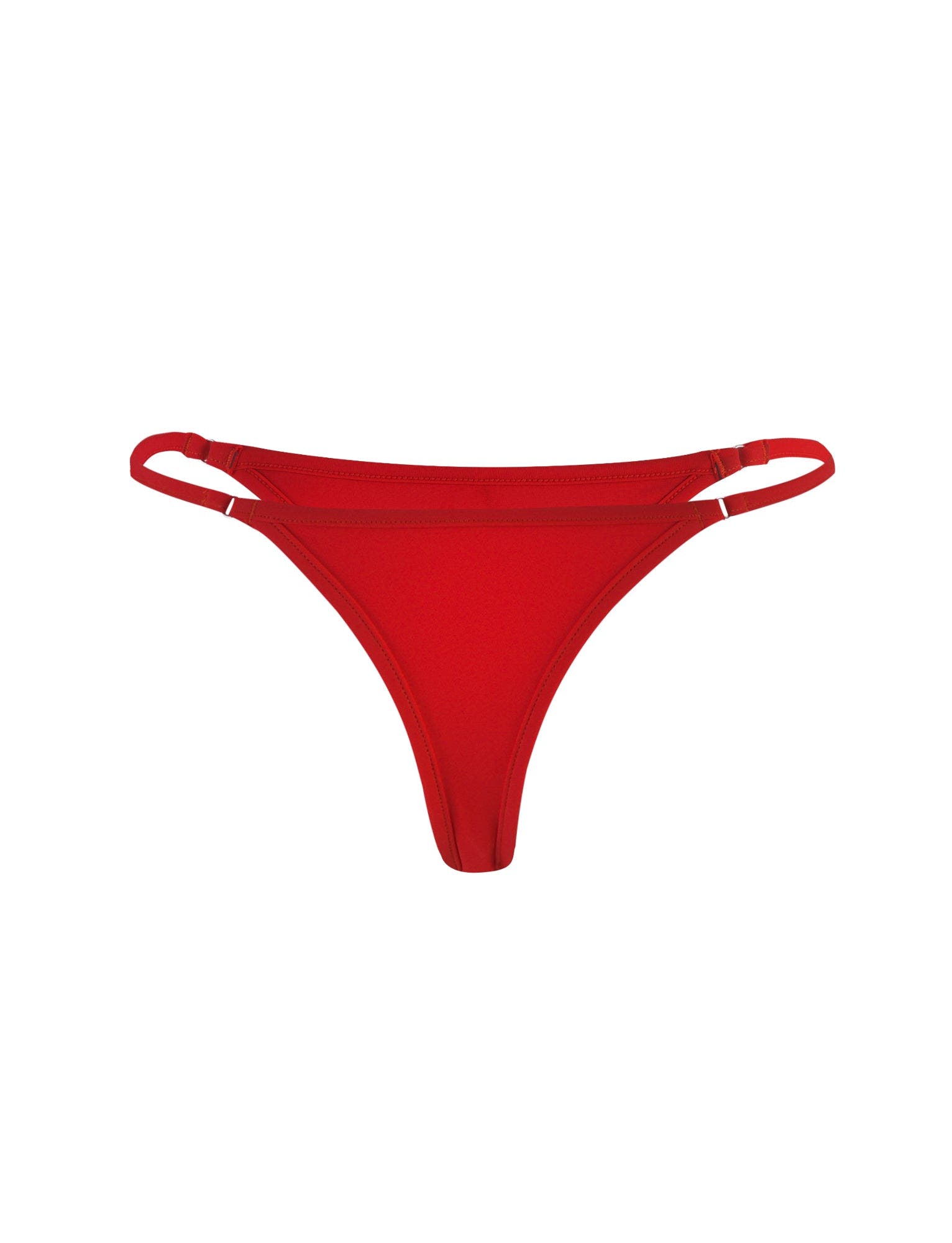 DIANA BIKINI BOTTOM - RED : RED/WHITE