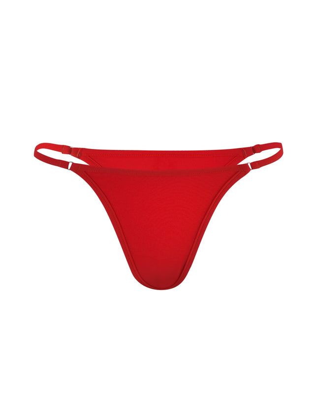 DIANA BIKINI BOTTOM - RED : RED/WHITE