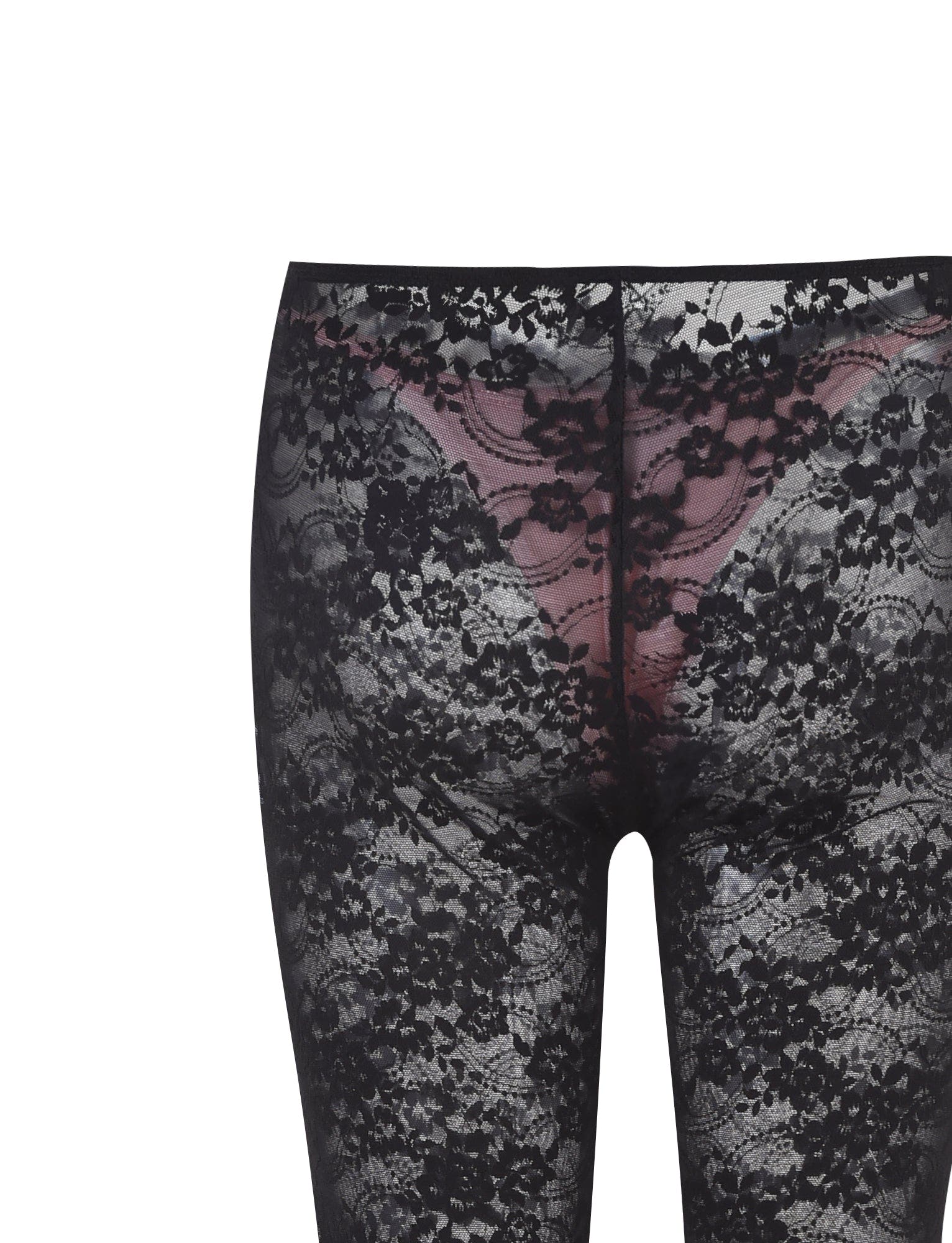 MELANIE PANT - BLACK : BLACK LACE