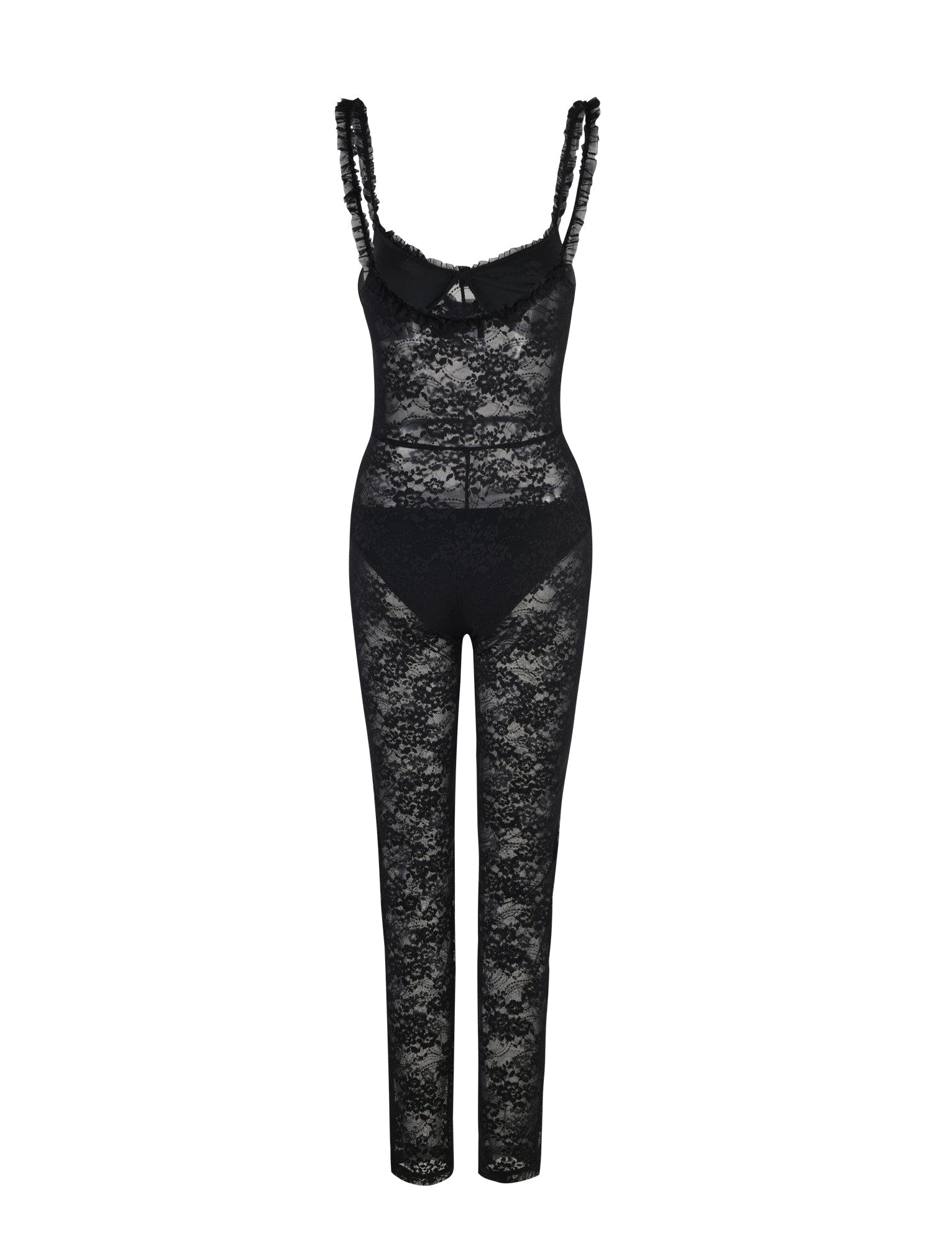 DEJA JUMPSUIT - BLACK : LACE