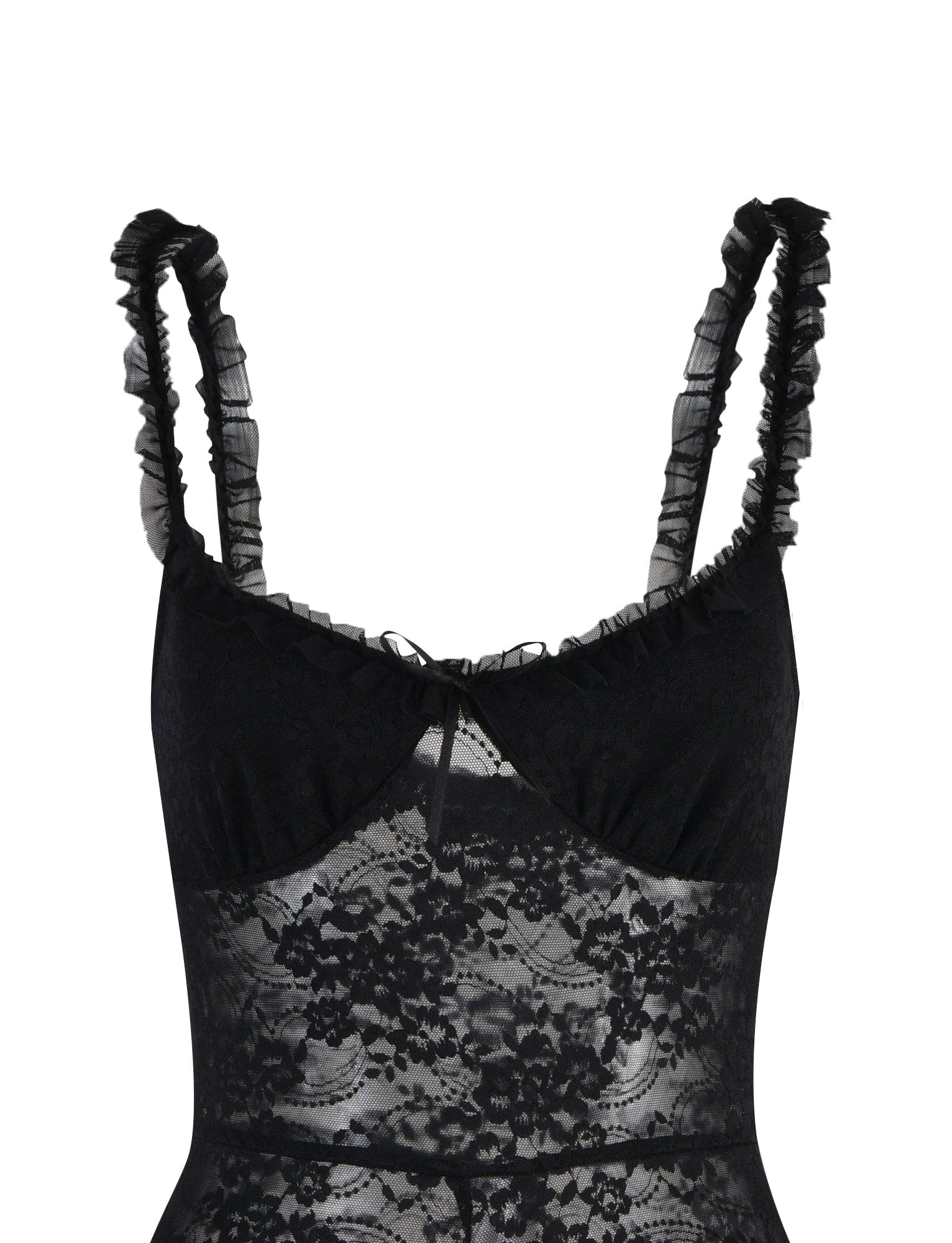 DEJA JUMPSUIT - BLACK : LACE