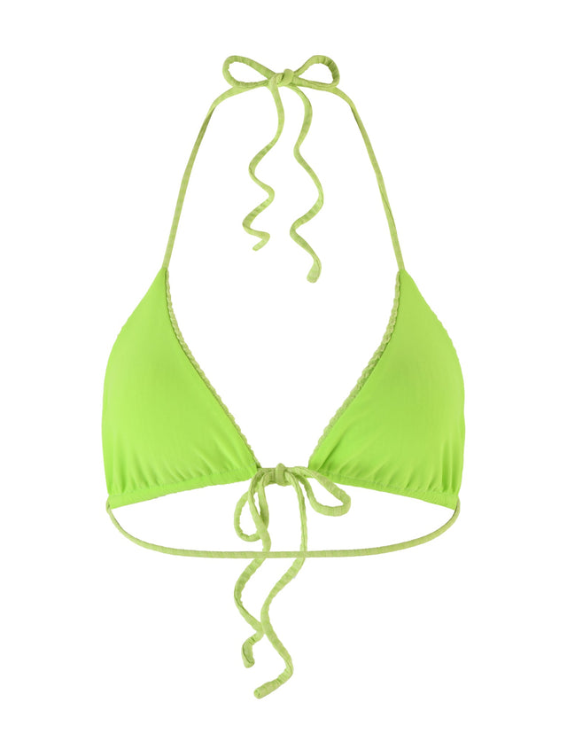 YVE BIKINI TOP - GREEN : LIME GREEN