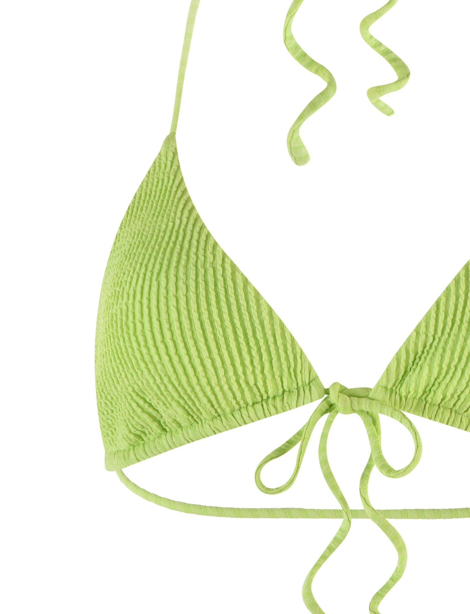 YVE BIKINI TOP - GREEN : LIME GREEN