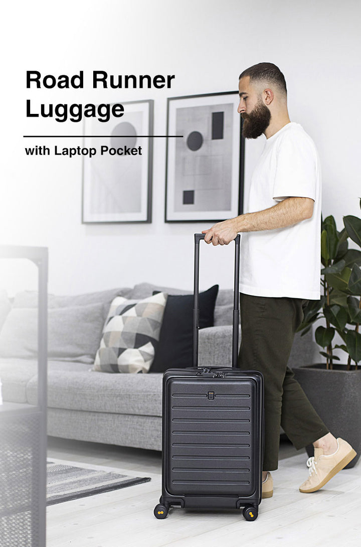 Laptop Carry On Luggage With Laptop Pocket, Hardside Spinner | LEVEL8