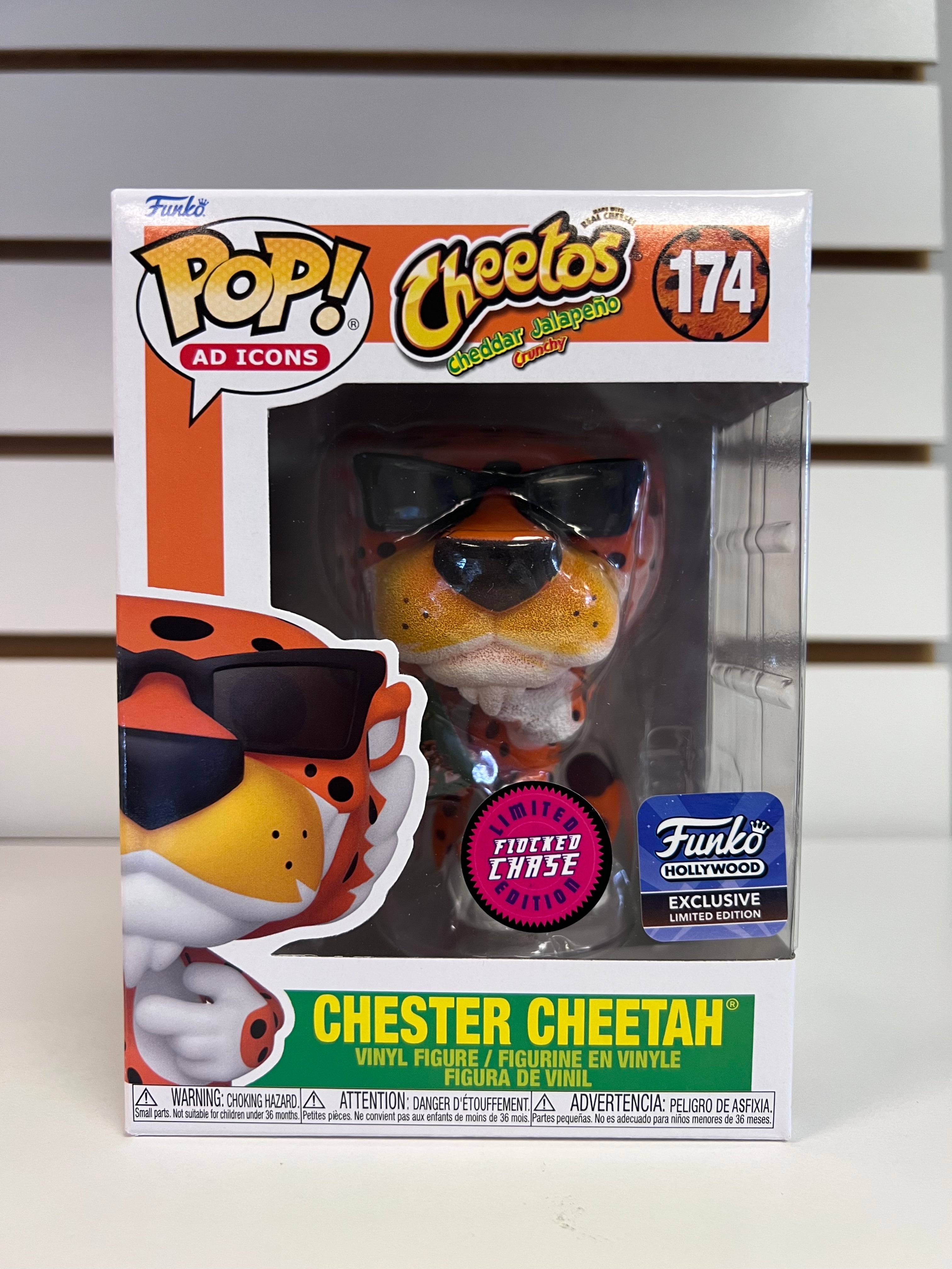 Funko Pop Chester Cheetah (with Crunchy Jalapeno Cheetos) (Flocked)