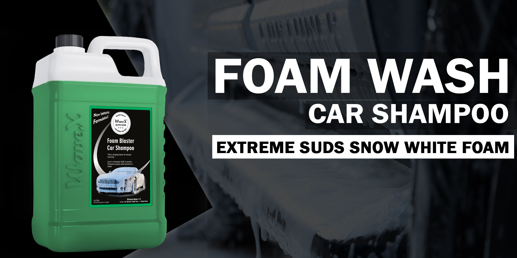What is a foam wash/ snow foam car shampoo? How does it work? – Wavex