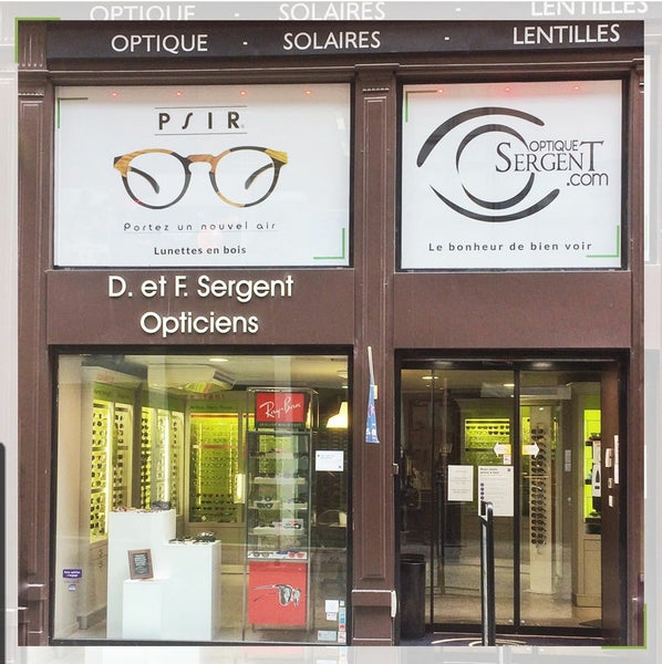 vitrine d'opticien