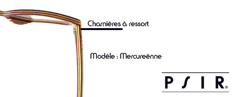 charnières a ressort lunettes en bois psir