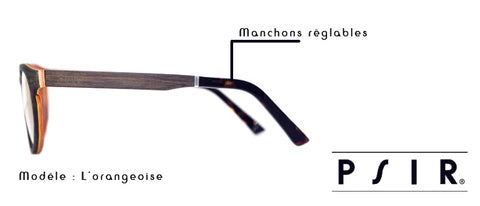 adjustable sleeves psir wooden glasses