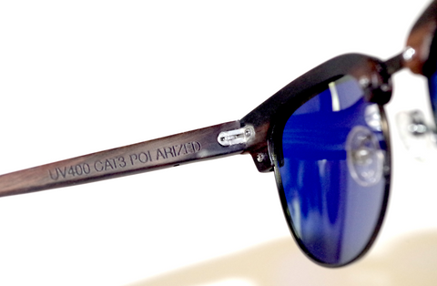  wooden sunglasses branch with inscriptions 