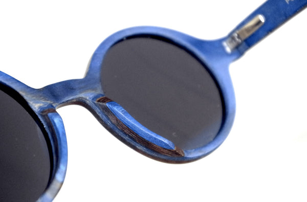  interior blue wooden sunglasses 