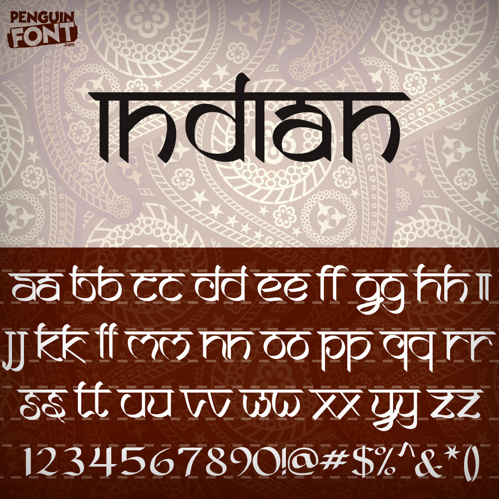 english fonts in hindi style