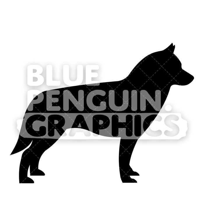 Download Siberian Husky Silhouettes Vector Cartoon Clipart ...