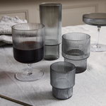 Ferm Living | Ripple Wine Glasses | Smoked Grey | Set of 2