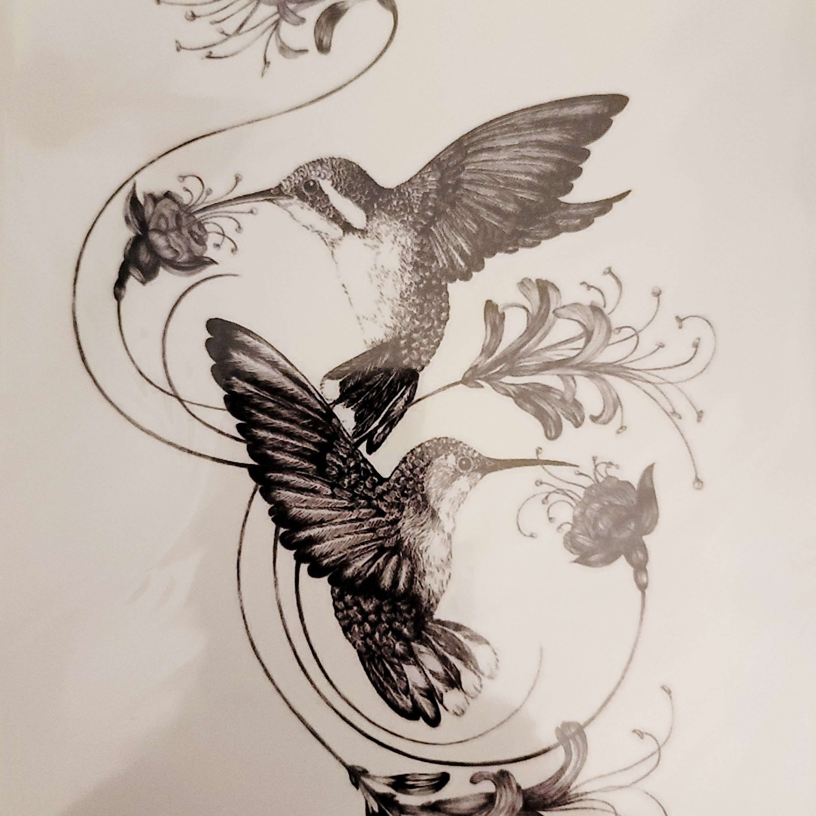 Temporary Tattoo Hummingbird / Tattoo Flash - Etsy