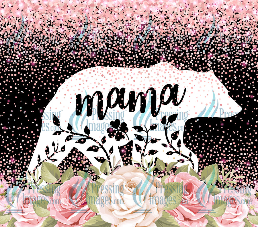 Mama Bear Tumbler Sublimation Design Graphic by pennelmark245291 · Creative  Fabrica