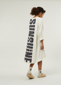 oversized dress sunshine | soft white melee | 10DAYS | Official