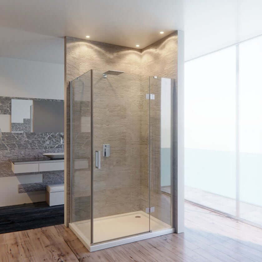 Specchio semplice per bagno con bordi smussati –