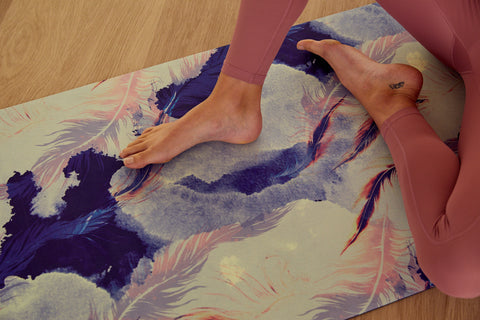 eco friendly non slip yoga mats grip pink yoga mat