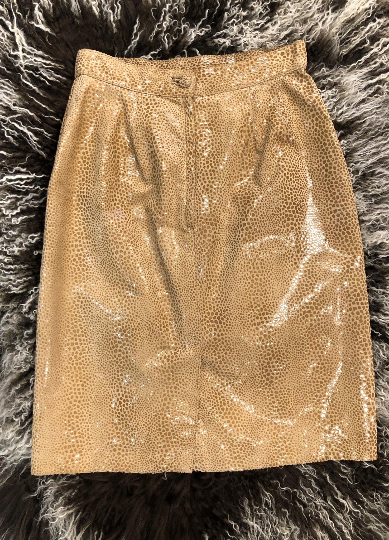 Beige Viper Skirt – Morris Kaye Furs