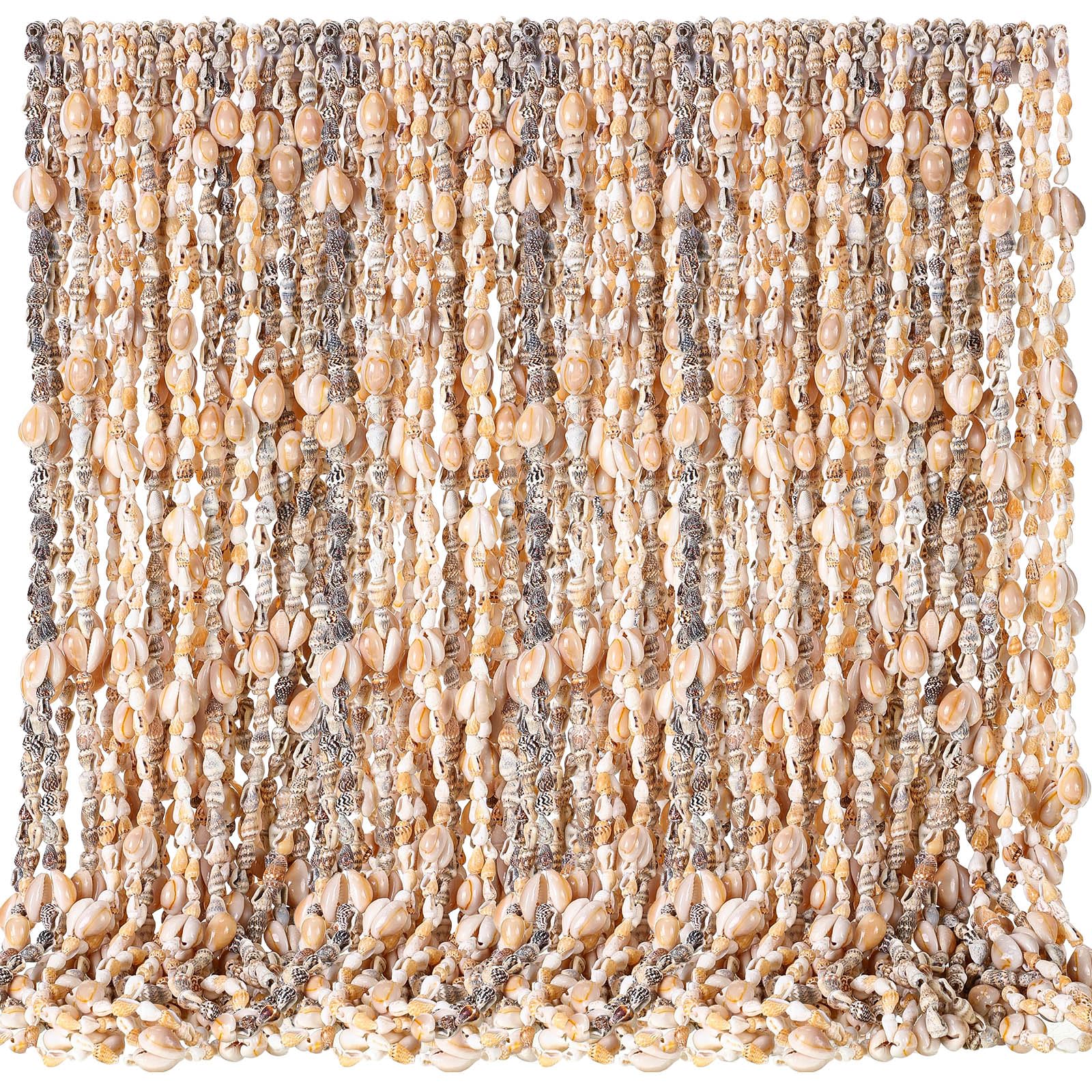 Natural Tahitian Shell Leis Necklace Summer Beach Party (set of 12)