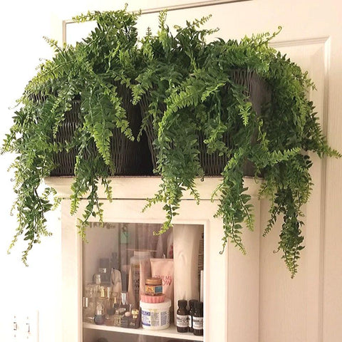 artificial hanging plants artificial ferns artificial
