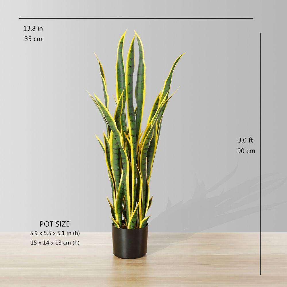 Gerson 4-Foot Tall Real Touch Ultra-Realistic Rubber Plant in Plastic Pot with Faux Dirt, 80906