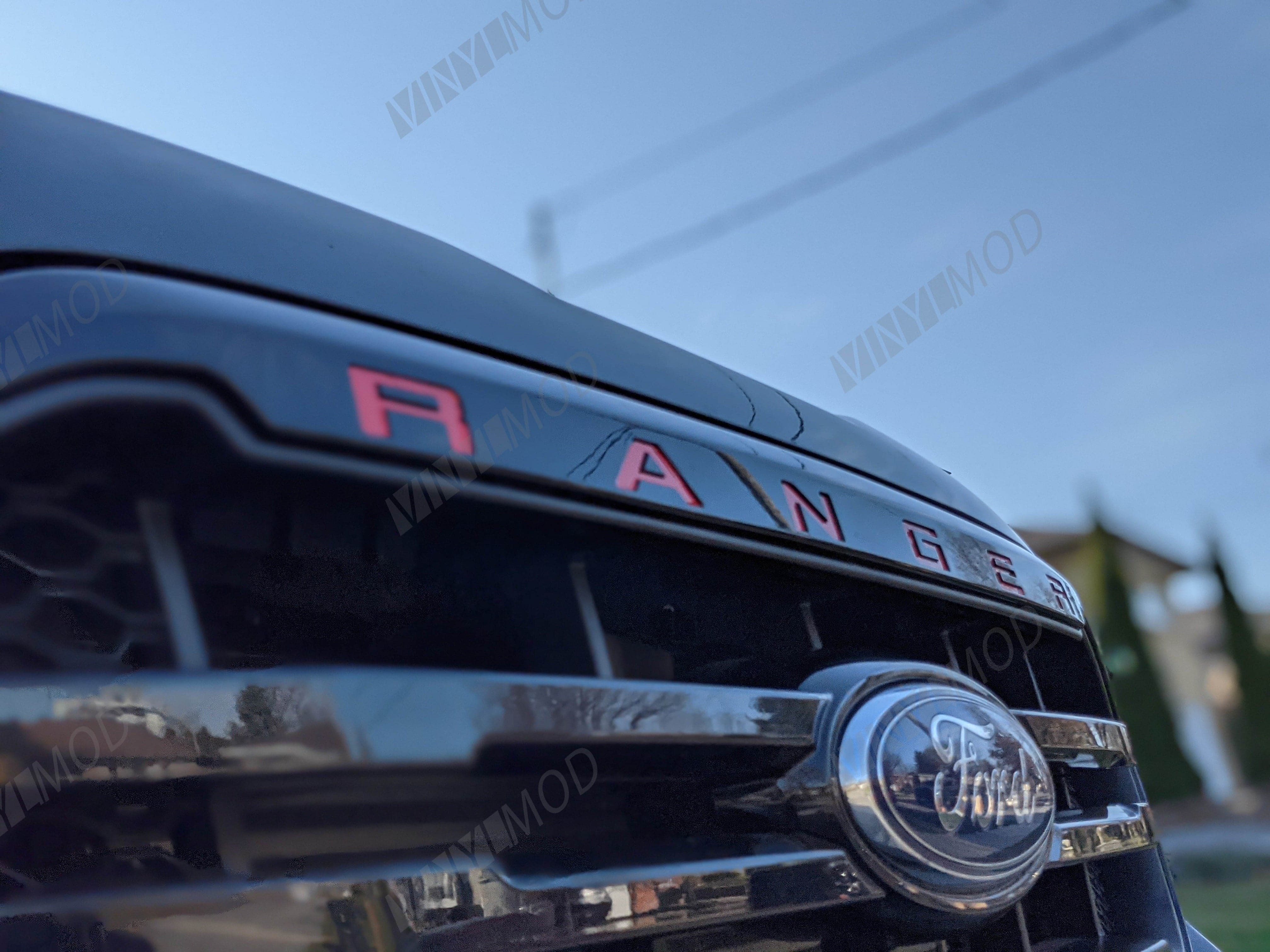 2019+ Ford Ranger - Rear Ranger Emblem VinylMod Overlays