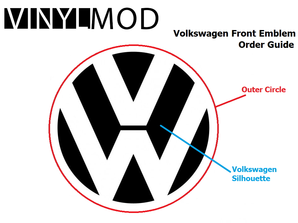 VW Volkswagen R-Line Emblem Decal Chrome & Black OEM GENUINE NEW  5K0853688AFXC 