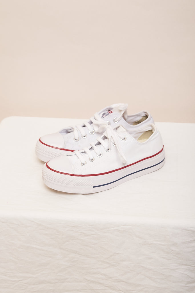 Zapatillas All Stars blancas plataforma, converse mujer, – Carousel · Secondhand &