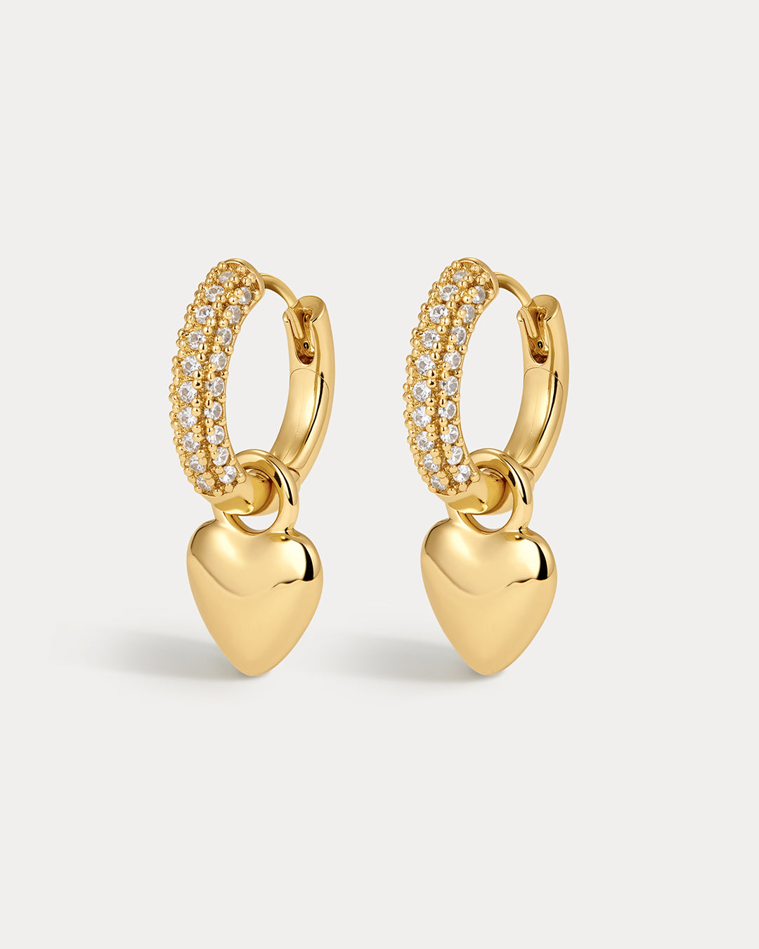 Puffy Heart Huggies- Gold
